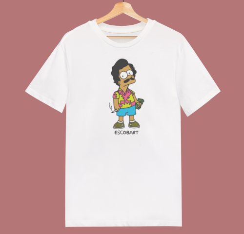 Pablo Escobart Simpsons T Shirt Style On Sale