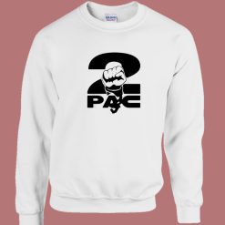 2pac Fist Overlap Old School Sweatshirt
