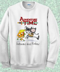 Adventure Time Batman and Robin Crewneck Sweatshirt