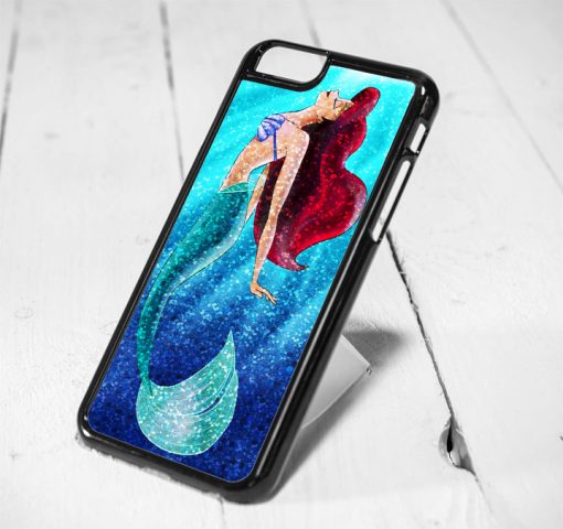 Ariel Little Mermaid Sparkle Protective iPhone 6 Case, iPhone 5s Case, iPhone 5c Case, Samsung S6 Case, and Samsung S5 Case