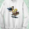 Calvin Hobbes Batman Explorer Crewneck Sweatshirt