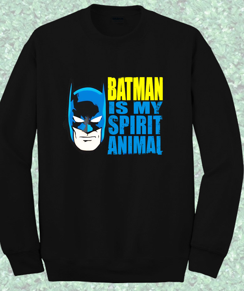 Batman is My Spirit Animal Bob Burger Crewneck Sweatshirt