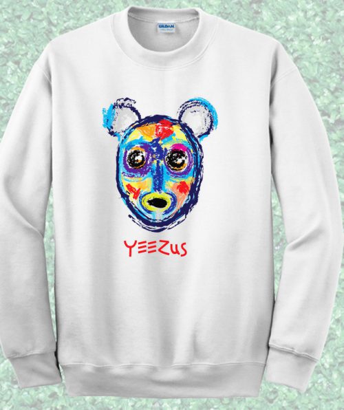 Bear Yeezus Hiphop Style Crewneck Sweatshirt