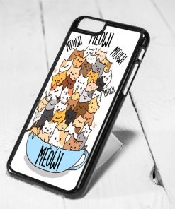 Cat Meow Protective iPhone 6 Case, iPhone 5s Case, iPhone 5c Case, Samsung S6 Case, and Samsung S5 Case