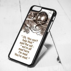 Disney Cheshire Cat Smile Quote Protective iPhone 6 Case, iPhone ...