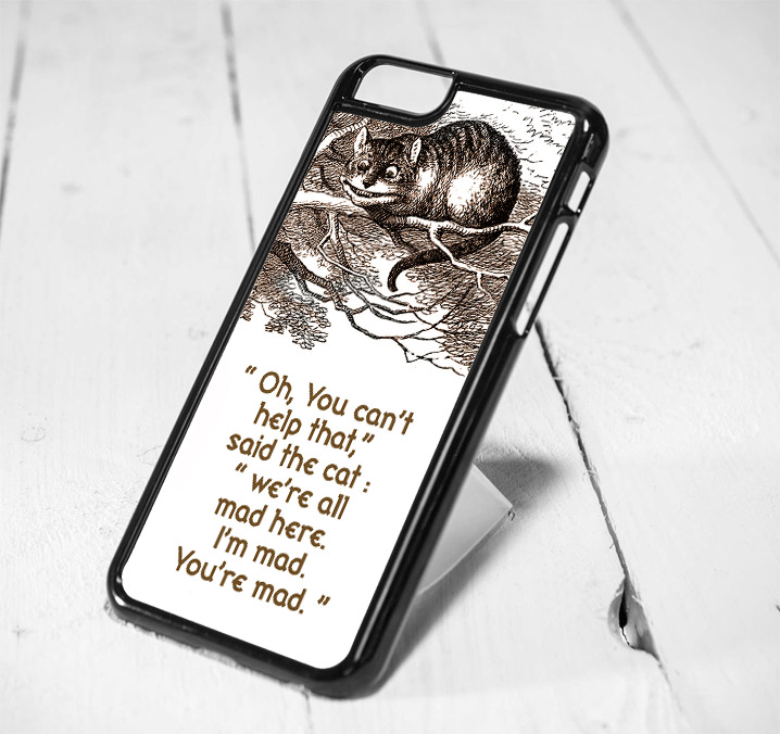 Disney Cheshire Cat Smile Quote Protective Iphone 6 Case Iphone 5s Case