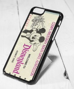 Disneyland Mickey Mouse Ticket Protective iPhone 6 Case, iPhone 5s Case, iPhone 5c Case, Samsung S6 Case, and Samsung S5 Case