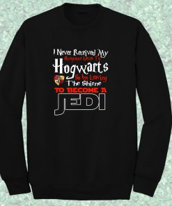 Hogwarts Harry Potter Acceptance Letter To Be Jedi Crewneck Sweatshirt