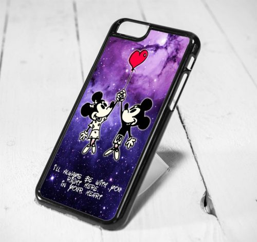 Disney Mickey and Minnie Mouse Love Quote Protective iPhone 6 Case, iPhone 5s Case, iPhone 5c Case, Samsung S6 Case, and Samsung S5 Case