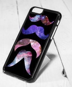 Mustache Galaxy Protective iPhone 6 Case, iPhone 5s Case, iPhone 5c Case, Samsung S6 Case, and Samsung S5 Case