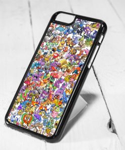 Pokemon All Characters Protective iPhone 6 Case, iPhone 5s Case, iPhone 5c Case, Samsung S6 Case, and Samsung S5 Case