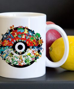 Pokemon Pokeball Collage Characters Tea Coffee Classic Ceramic Mug 11oz