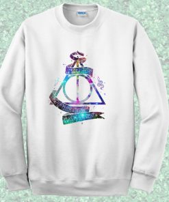 Harry Potter Deathly Hallow Symbol Quote Crewneck Sweatshirt