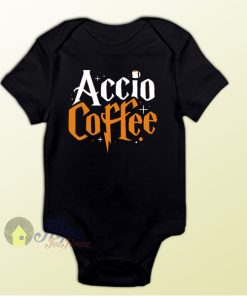 Accio Coffee Harry Potter Spell Baby Onesie Baby One Piece