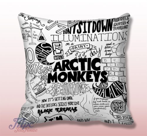 Arctic Monkeys Lyrics College Throw Pillow Cover