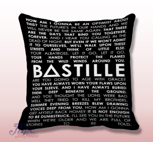 Bastille Quotes Throw Pillow Cover