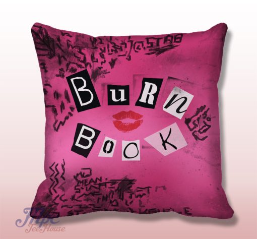 Burn Book Mean Girl Cover Book Throw Pillow