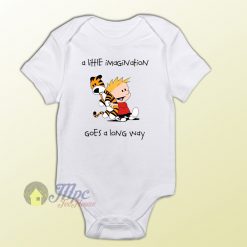 Calvin and Hobbes Little Imagine Baby Onesie