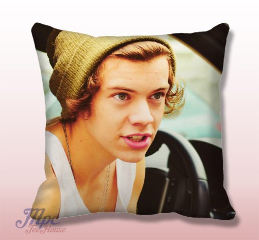 Cute Harry Styles One Direction Throw Pillow Cover
