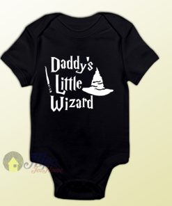 Daddy's Little Wizard Harry Potter Style Baby Onesie