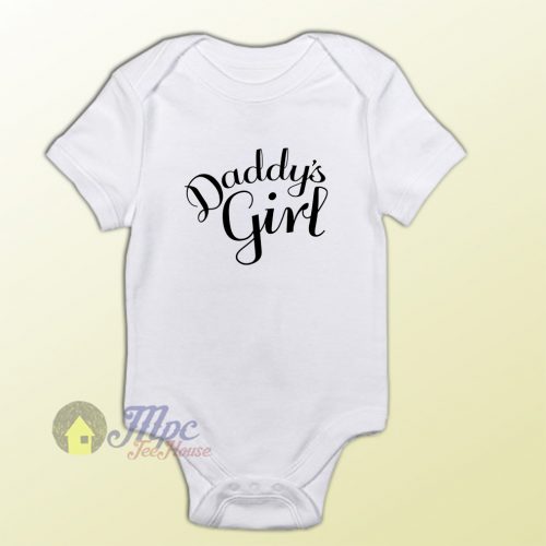 Daddy's Girl Quote Baby Gift Onesie