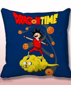 Dragon Ball Adventure Time Throw Pillow Cover