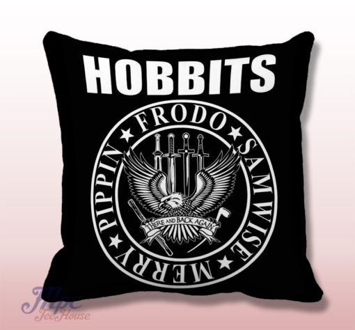 The Hobbit Ramones Inspired Throw Pillow Cover