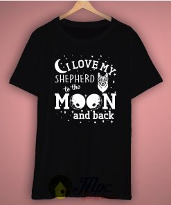 I Love My Spepherd To The Moon And Back Basic Tee