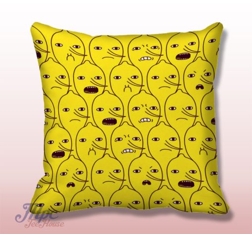 Lemon Grab Adventure Time Throw Pillow Cover