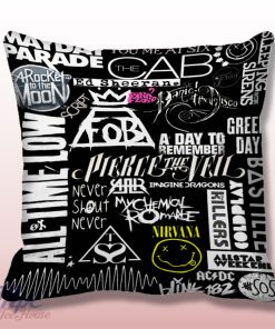 Mayday Parade Fall Out Boy Collage Pillow Cover