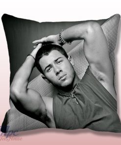 Nick Jonas Body Suit Throw Pillow Cover