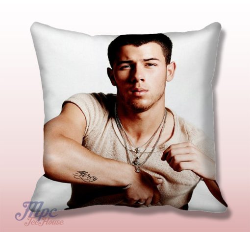 Nick Jonas Handsome Throw Pillow Cover