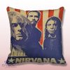 Nirvana Seattle Grunge Throw Pillow Cover