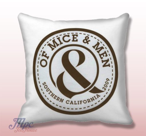 Of Mice and Mine Symbol Throw Pillow Cover