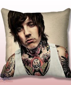 Oliver Sykes Tattoo BMTH Throw Pillow Cover