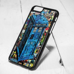 Police Box Who Comic Style iPhone 6 Case iPhone 5s Case iPhone 5c Case Samsung S6 Case and Samsung S5 Case