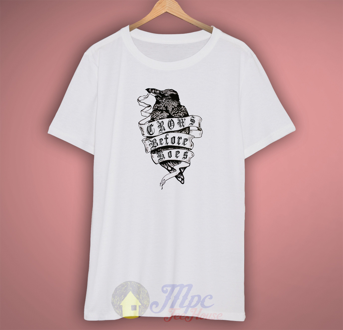 The Crows Before Hoes Jon Snow T Shirt – Mpcteehouse: 80s Tees
