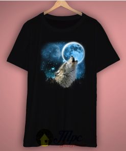 Wolf on The Moon Basic Tee