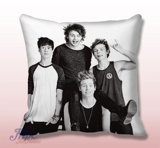 Five Second of Summer Rock Throw Pillow Cover