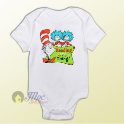 Dr Seuss Reading is My Thing Baby Onesie