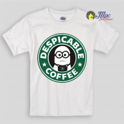 Despicable Minnion Coffee Kids T Shirts