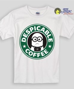 Despicable Minnion Coffee Kids T Shirts