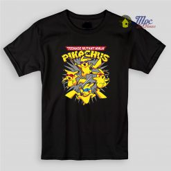 Pikachu Ninja Turtle Kids T Shirts