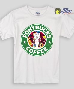 Ponybucks Little Pony Coffee Kids T Shirts