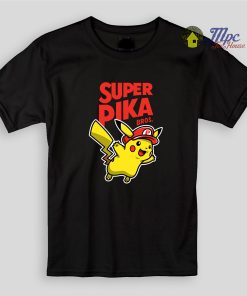 Super Pika Bros Kids T Shirts
