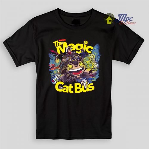 Totoro Magic Cat Bus Kids T Shirts