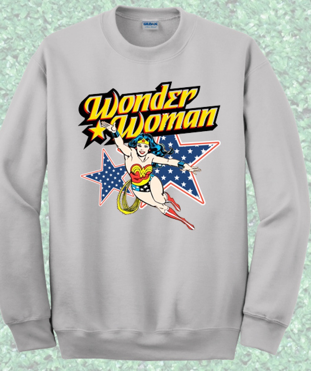 Wonder Woman Action Crewneck Sweatshirt – Mpcteehouse: 80s Tees