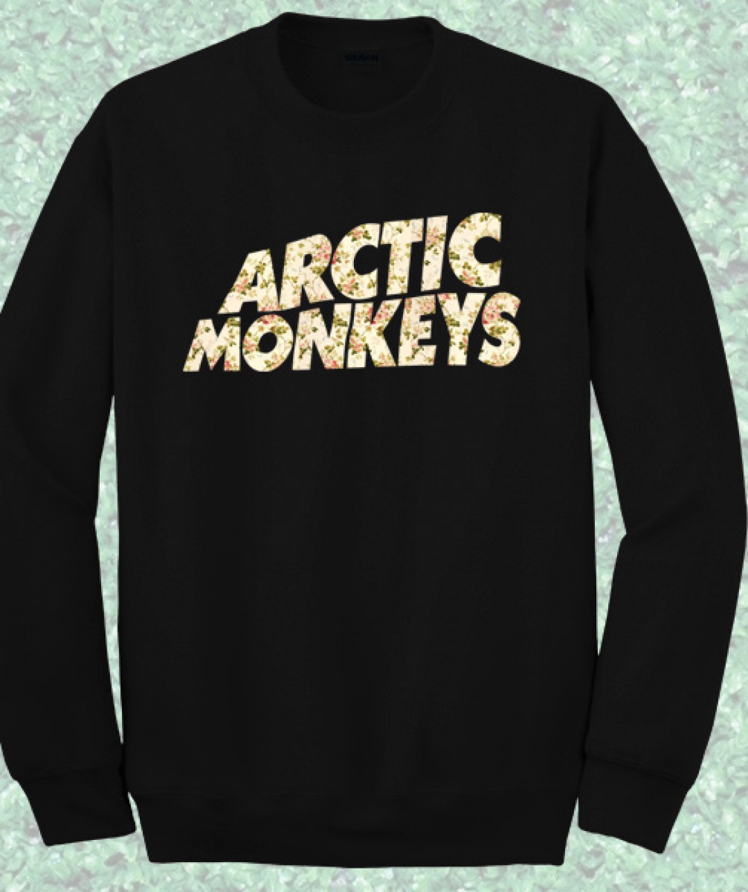 Artic Monkeys Floral Crewneck Sweatshirt