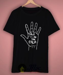 Black Petals Talk To The Palm Hand T-Shirt