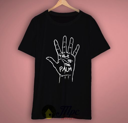 Black Petals Talk To The Palm Hand T-Shirt